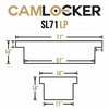 Camlocker 71 in Slimline Low Profile Crossover Truck Tool Box, Matte Black SL71LPMB